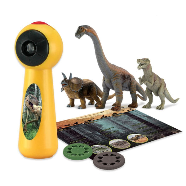 Baby Dino Projector STEM Play Set Interactive Learning with Dinosaur Figures