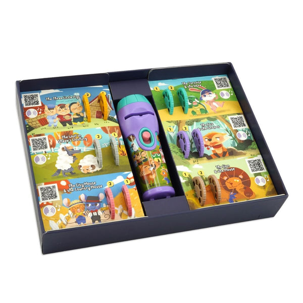 Kids Storytelling Torch Projector Gift Set 6 Stories & Audio Learning Toy